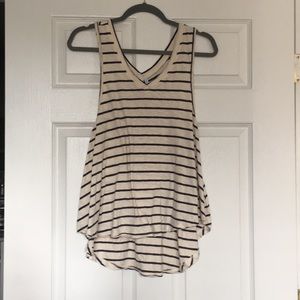 Navy and cream stripe Z Supply tank
